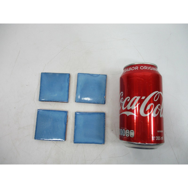 Talavera 100 solid blue Mexican tile handmade talavera backsplash mosaic