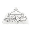 Mud Pie Kids Nativity Doodle Pillow