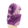 Bunny Ear Knitted Hat Purple Warm Windproof Thicken Stretchy Stylish