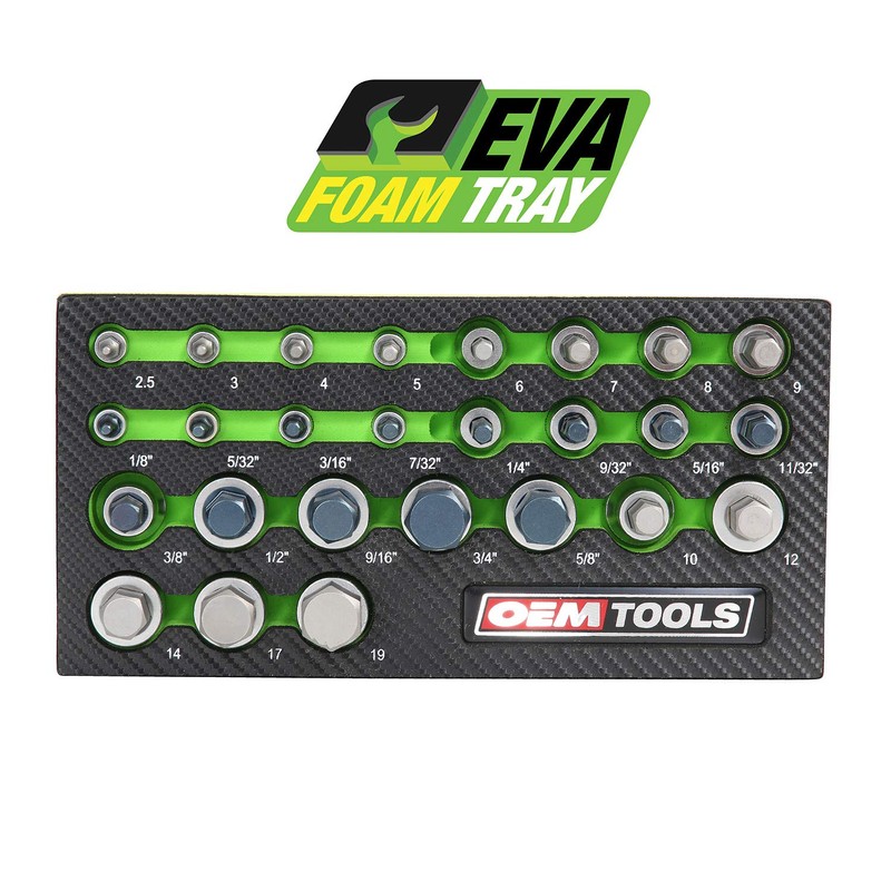 OEMTOOLS 23990 Allen Socket Set 26 Piece, Allen Wrench Socket
