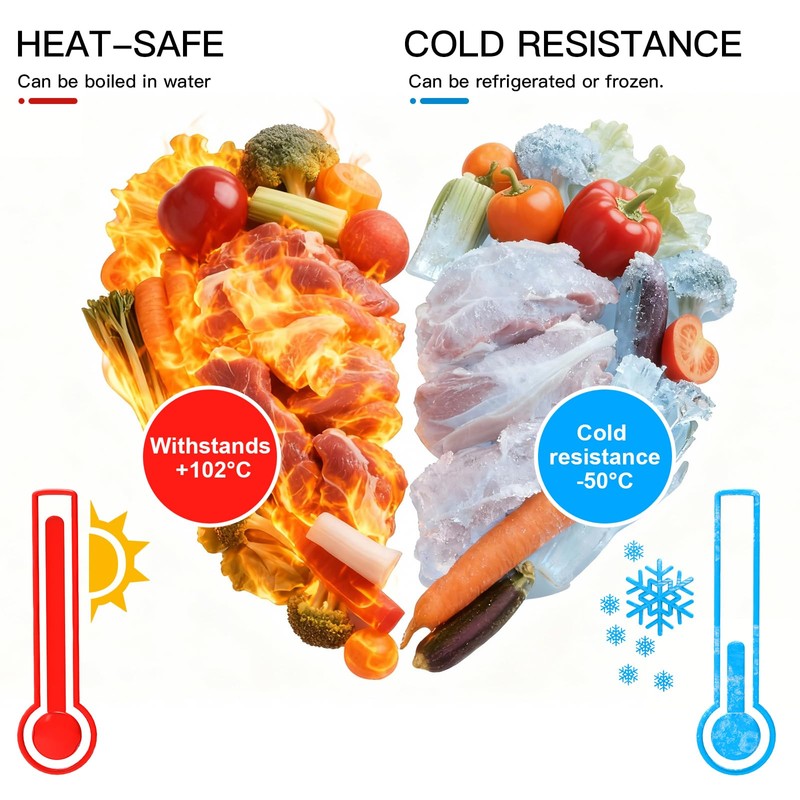 MEGAWISE Vacuum Sealer Bags/Roll, 8" x 21.6' Long, BPA-Free, Compatible