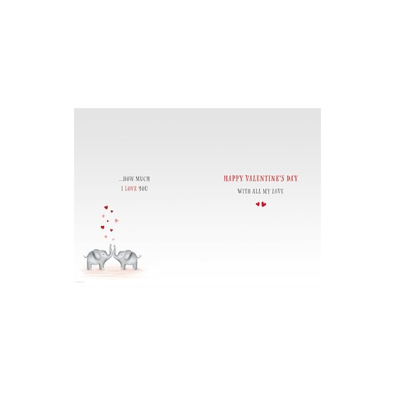 Piccadilly Greetings Valentines Day Card, Lovely Husband, Elephants - 9