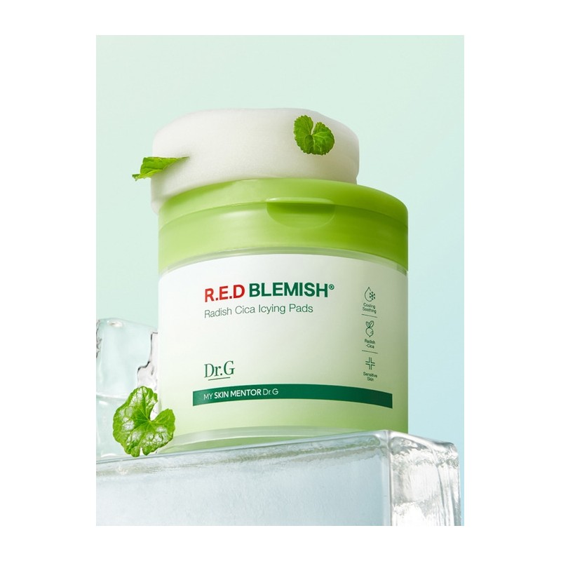 (1+1) Red Blemish Turnip Cica Icing Pad 60 sheets /