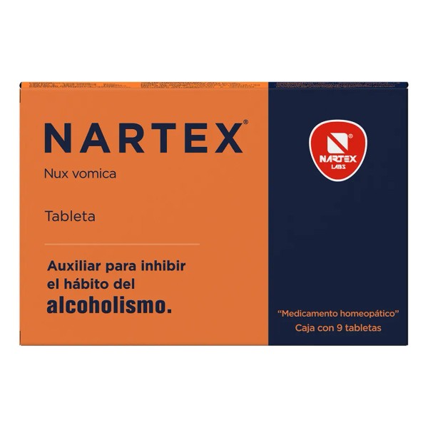Suplemento Auxiliar Hábito Del Alcoholismo Nartex 9 Tabletas