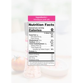 Bake and Tango Himalayan Pink Salt with Grinder – All-Natural, No Additives, 12.88oz – Gourmet Mineral-Rich Salt for Fresh Grinding, Cooking, and Seasoning