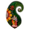 Purpledip Resin Wall Hanging Radha Krishna: Collectible Wall Decor for