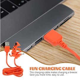 Sosoport Puppy Type-C Data Cable Portable Dog Charging Cable Funny Dog Charger Cable Stray Dog Fast Charger Cable