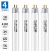 Kixdorbol 34 Inch F21T5/CW LED Replacement Bulbs, 4100K Cool White,
