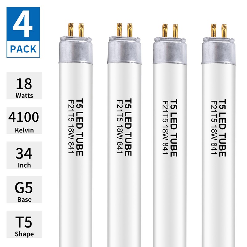 Kixdorbol 34 Inch F21T5/CW LED Replacement Bulbs, 4100K Cool White,