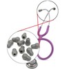 XuJJunB 6pcs Soundproof Earplugs Dustproof Stethoscope Accessories Rubber Flexible Ultra
