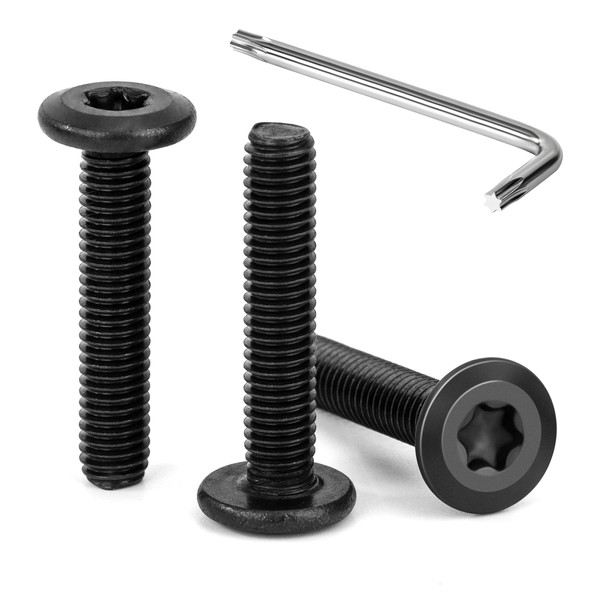 Tunejoy Trox Flat Head Screws M5 x 25 mm Black