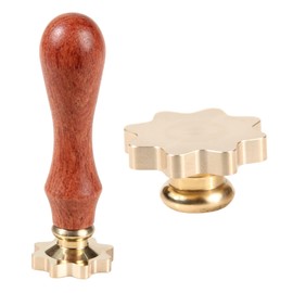 Octagonal Wax Seal Stamp 1PCS Blank Sealing Wax Stamp Head Retro Brass Wax Seal Stamp Head Without Engraving for DIY Fan