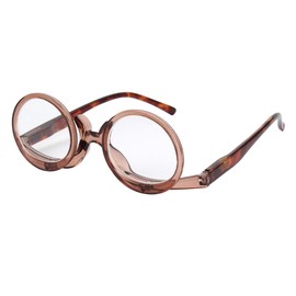 Aisi Women Magnifying Makeup Glasses Eye Make Up Spectacles Flip Down Lens Folding Cosmetic Glasses