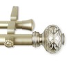 Rod Desyne 1" Maple Double Curtain Rod, 48-84", Gold