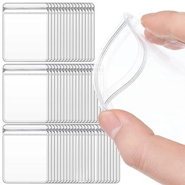 YAARUJEE Jewelry Pouches, Zippered Bags, 50 Pieces, 2.4 x 3.1 inches (6 x 8 cm), PVC Accessory Bags, Zip, Packing, Vinyl, Anti-Tarnish, Ring Storage Bag, Transparent, Seal, Protects Ornaments, Storage