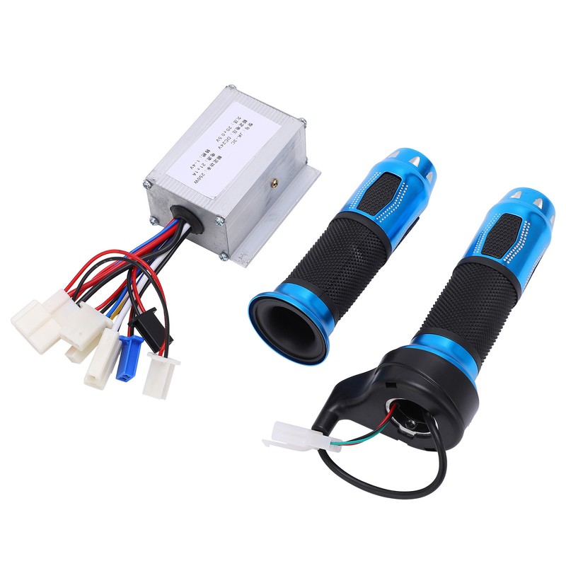 24V 250W Electric Bicycle Controller Kit Blue Crystal Twist Throttle