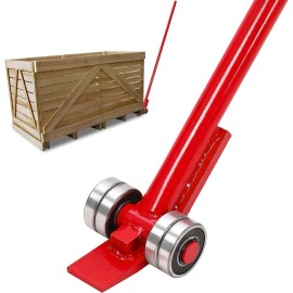 Unbranded 3Ton / 5Ton Pry lever Bar Capacity Steel Pry Lever Bar w/Wheels 6600lbs/11000l - 3T1.8M