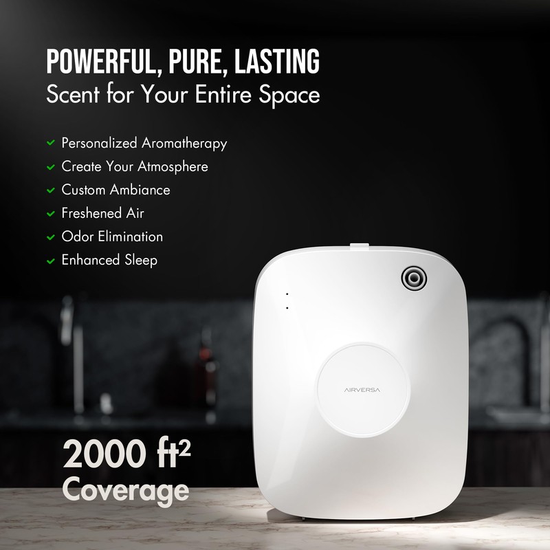 Airversa ANA Smart Waterless Essential Oil Diffuser for Large Room,