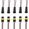2 Pin Electrical Connector Plug 12V Waterproof Connector 5 Pieces