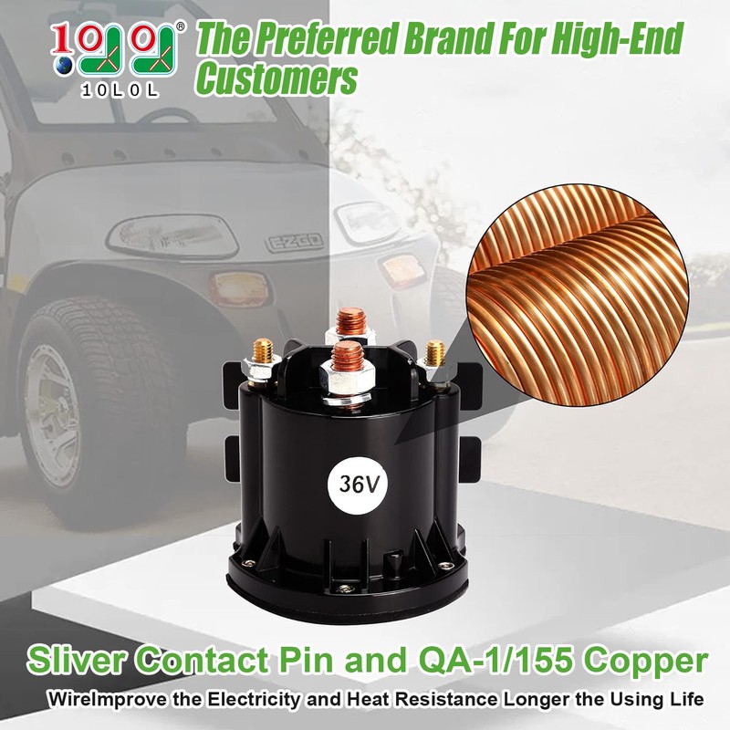 10L0L Golf Cart 36 Volt Solenoid for EZGO RXV 2008-up