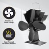 Albert Austin Heat Powered Stove Fan Powerful 4 Blade Design