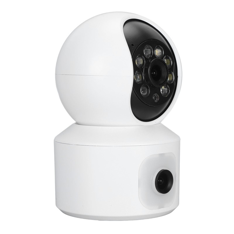 Home Security Camera Dual 2MP Lens Two Way Intercom WiFi