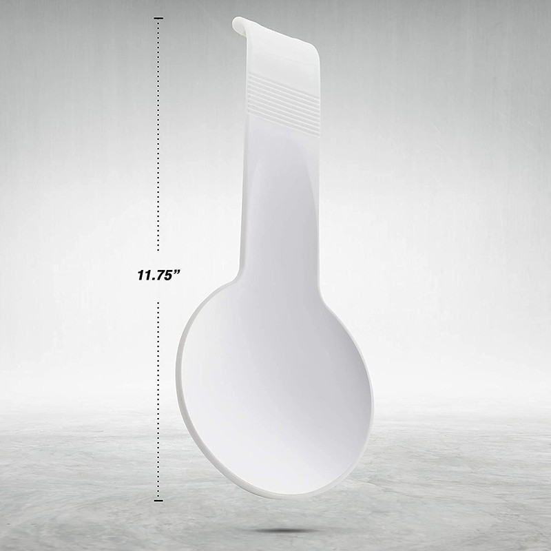 2 Spoon Rest White Red Plastic Spoon Rests for Kitchen