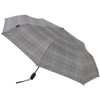 Knirps KNT220-S Folding Umbrella, T.220RS Checked, Gray, One-touch, Automatic Open/Close