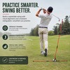Golf Swing Alignment Trainer for Practice – Adjustable Fiberglass Rod