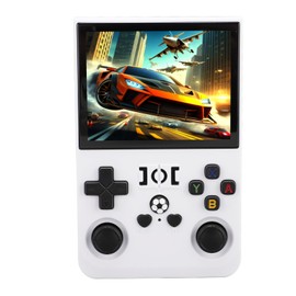 Retro Gaming Console 4 Inch IPS Screen, Retro Video Gaming Console 18000+ Games, Handheld Game Console with Small Memory Card (64GB)