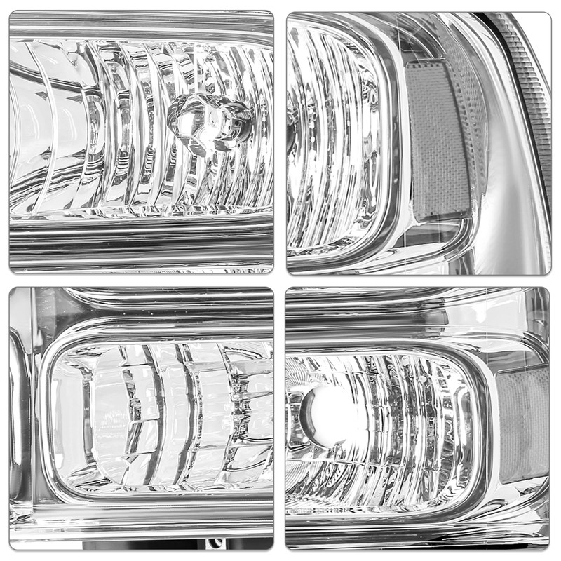 SOCKIR Headlight Assembly Fit for 1999-2004 F250 F350 F450 F550