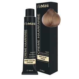 Femmas Hair Colour Cream 100 ml Hair Colour with Argan Oil, Keratin & Ceramide (Light Blonde Intensive 10.0)