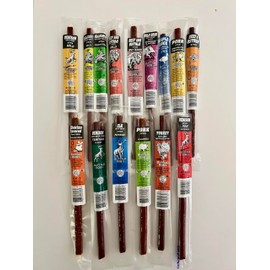 Jerky Dynasty Buffalo Bob's Mixed Variety Pack - 15-Piece Assortment of Exotic Meats - including Wild Boar, Venison and Aligator - Gourmet Beef Jerky & Beef Sticks with Unique Flavors