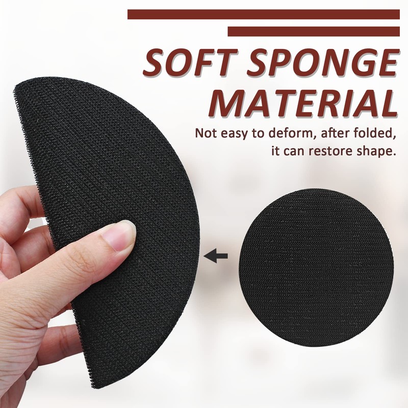 Kyuionty 5 Pack 2 Inch Hook and Loop Soft Sponge