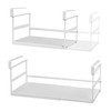 Selosiz 2Pack Under Shelf Storage Basket Organizer Expandable Width Add-On