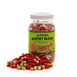 Fluker's Buffet Blend Adult Bearded Dragon Veggie Variety Diet, 4.5 oz (76042)