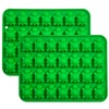 Silicone Turtle Candy Molds, 2-Pack Green Ice Cube Trays, 28-Cavity