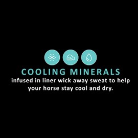 Professional's Choice 2XCOOL Cinch | Cooling Minerals Infused in Liner | V-Shaped Design for Pressure Distribution | Extra Padding to Prevent Pinching | Honeycomb Silicone Soft Grip | 36" Chocolate