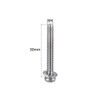 sourcing map M4 x 30mm Stainless Steel Phillips Pan Head