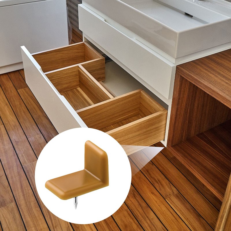 Maitys Plastic Drawer Glides and Slides Drawer Stoppers for Dresser