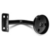 ZOENHOU 6Pack Black Stainless Steel Handrail Brackets, Curved Handrail Brackets