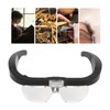 Headband Magnifying Glass Adjustable LED White Light 4 Interchangeable Lenses
