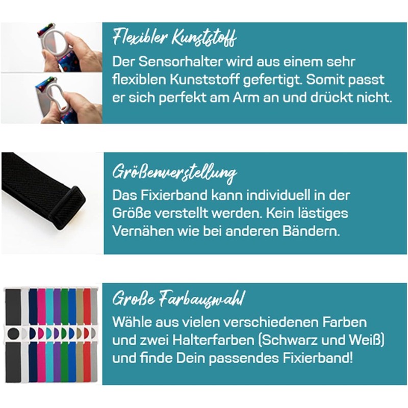 Diasticker® Freestyle Libre 3 – Fixation Strap | Flexible –