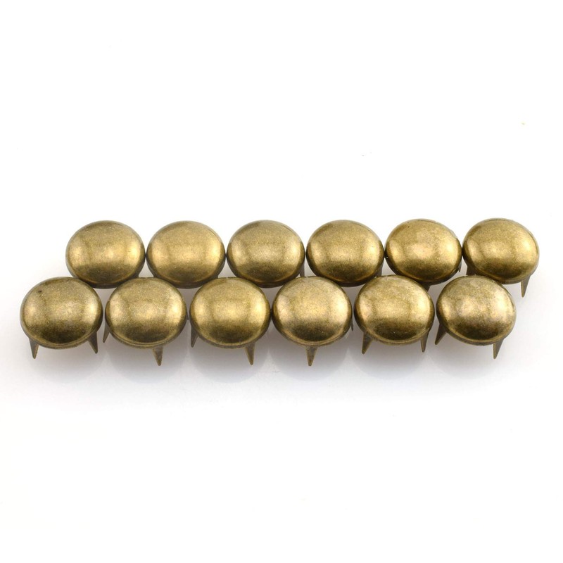 RuiLing 120pcs Bronze DIY Nailhead Round Dome Studs Assorted Kit