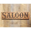 SALOON Sign - Large Carved 40x10 Western Cowboy Bar Decor