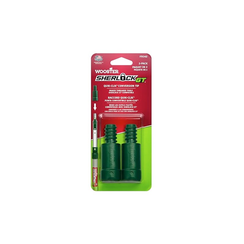 Wooster FR042 Sherlock GT Conversion Tip 2-Pack, Green