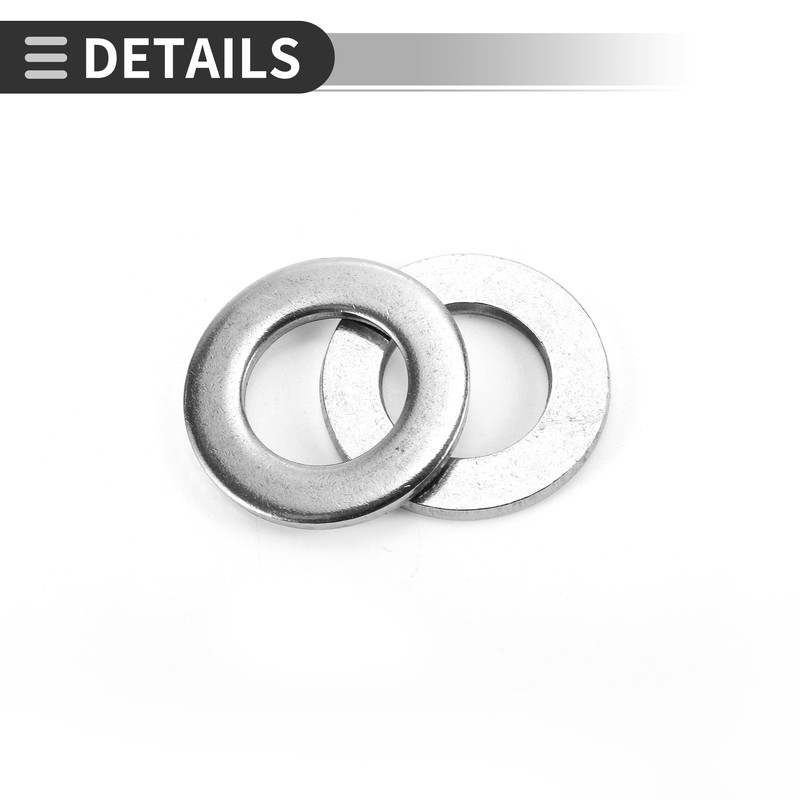 Motoforti Universal Flat Washer, 19mm ID 34mm OD 3mm Thickness,
