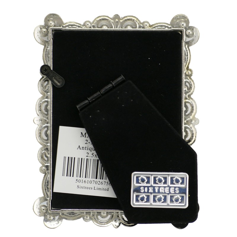 Antique Vintage and Shabby Chic Style silver metal photo frame