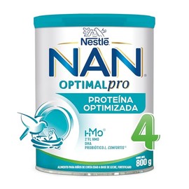 Nestlé Baby & Me Fórmula de Crecimiento Nan 4 Optipro, de 2 Años en Adelante, 1 Lata de 800G