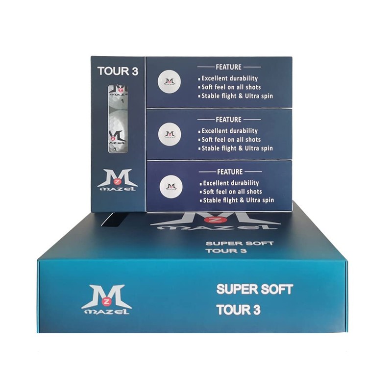 MAZEL Premium Soft Golf Balls One Dozen